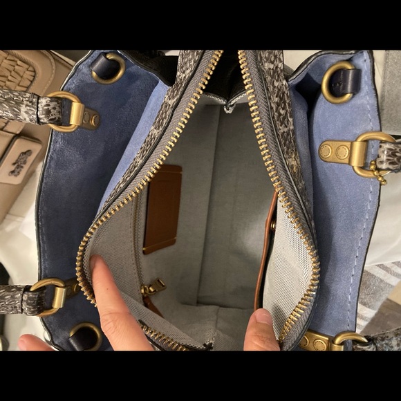 SOLD Coach Black/Ink Exotic Whipstitch Rogue 25 Style No. 69619 - Picture 8 of 15